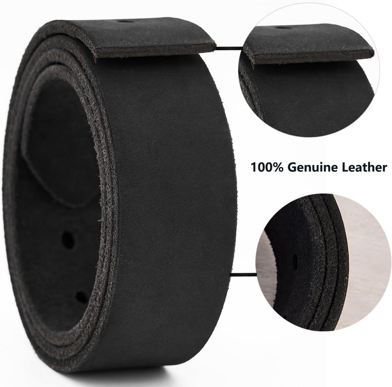 Ganz Jeansgürtel fir Männer aus echtem Lieder 3,8 cm breet mat Kaddosbox_voghion.com