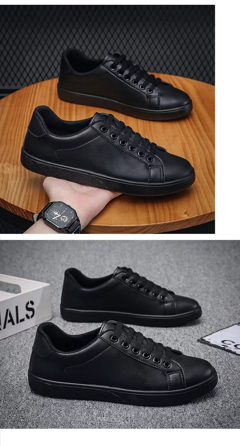Uformell sport for menn Hvite mote flats 2024 Nye designersneakers Herre ensfargede tennissko Zapatillas Hombre_voghion.com