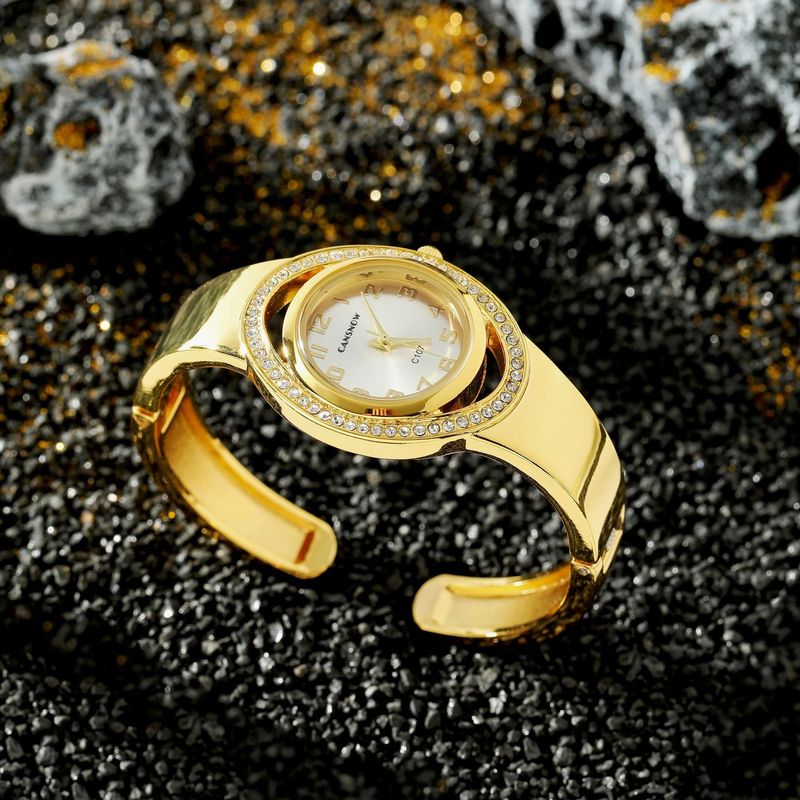 Orologio al quarzo di lusso da donna impreziosito da diamanti, design elegante, cronometraggio di precisione, regalo per fidanzata e amante_voghion.com