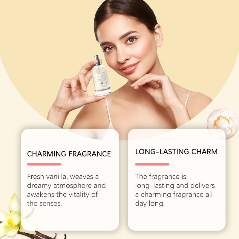 Vanilla Body Hair Perfume Spray Lasting Fragrance Fresh Floral Women's Small Perfume Spray_voghion.com