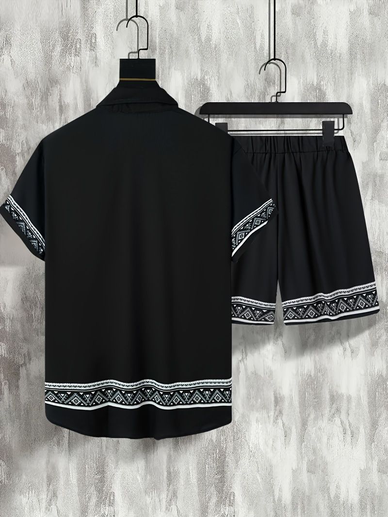 Vêtements pour hommes, chemise pour hommes, costume, code, impression numérique 3D, costume deux pièces pour hommes, vêtements 2 pièces décontractés_voghion.com