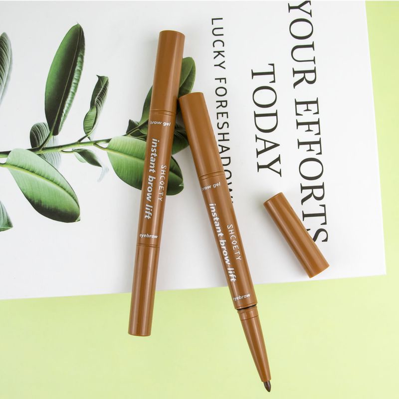 Eyebrow Enhancers Eyebrow Pencil With Eyebrow Glue Automatically Rotates Waterproof And Non Fading Natural And Long Lasting Eyebrow Dyeing Cream_voghion.com