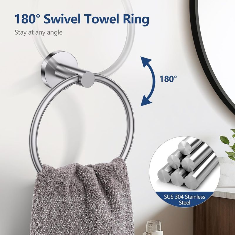 Villeroy Style Bath Suite | TÜV 304 Steel | Hotel-Grade 5-Piece | German Engineered_voghion.com