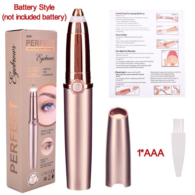 Elektrischer Augenbrauen-Trimmer, Make-up, schmerzloser Augenbrauen-Epilierer, Mini-Rasierer, tragbarer Gesichtshaarentferner, Epilierer für Frauen, neu_voghion.com