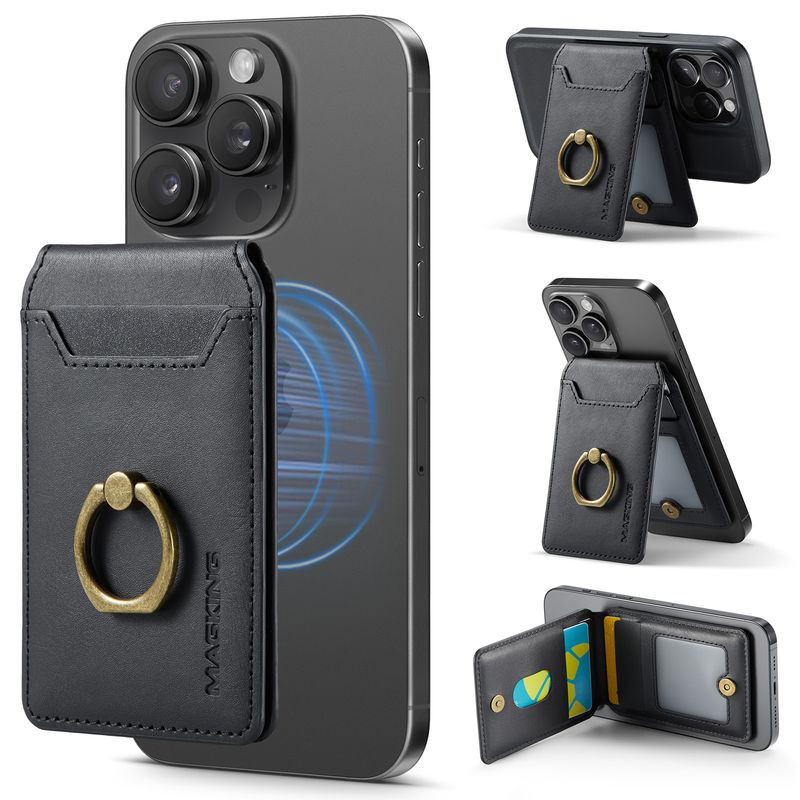 K1 For 16 Phone15 Ring Bracket Magnetic Card Holder Mobile Phone Magnetic Card Holder_voghion.com