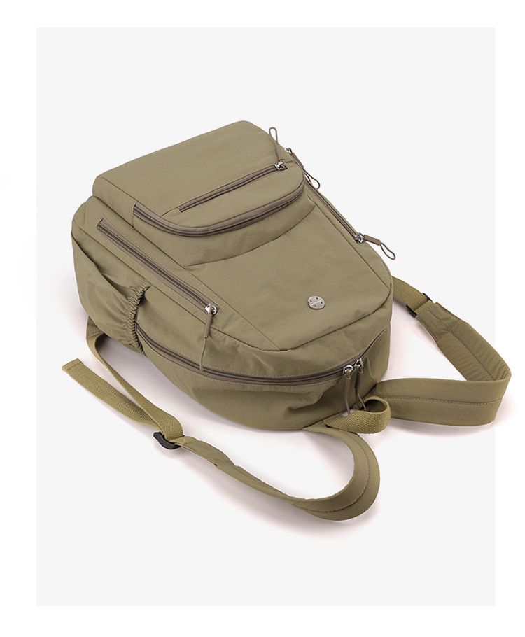 Sac à dos ultra-léger et imperméable en nylon parachute pour femme, grande capacité, tendance et de niche_voghion.com