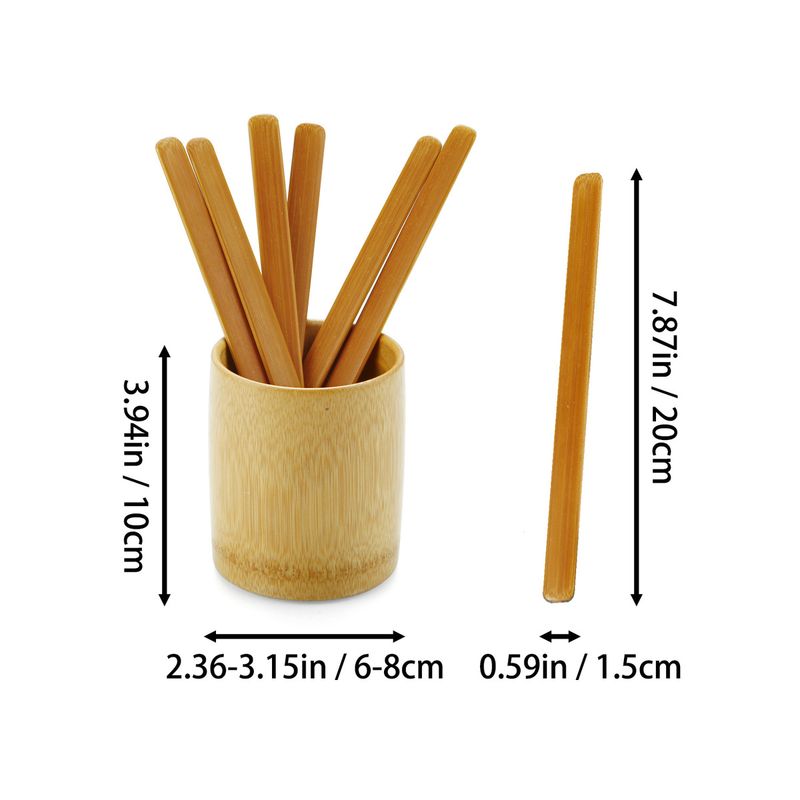 Kaffeerührstab Holzutensilien Milchtee Honiggetränk Manueller Haushalt Kommerzieller Multifunktionaler einfacher Bambusschlauch_voghion.com
