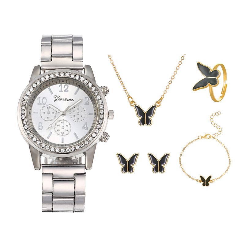 hot-selling women's watch fashionable personality simple quartz watch butterfly digital belt watch_voghion.com