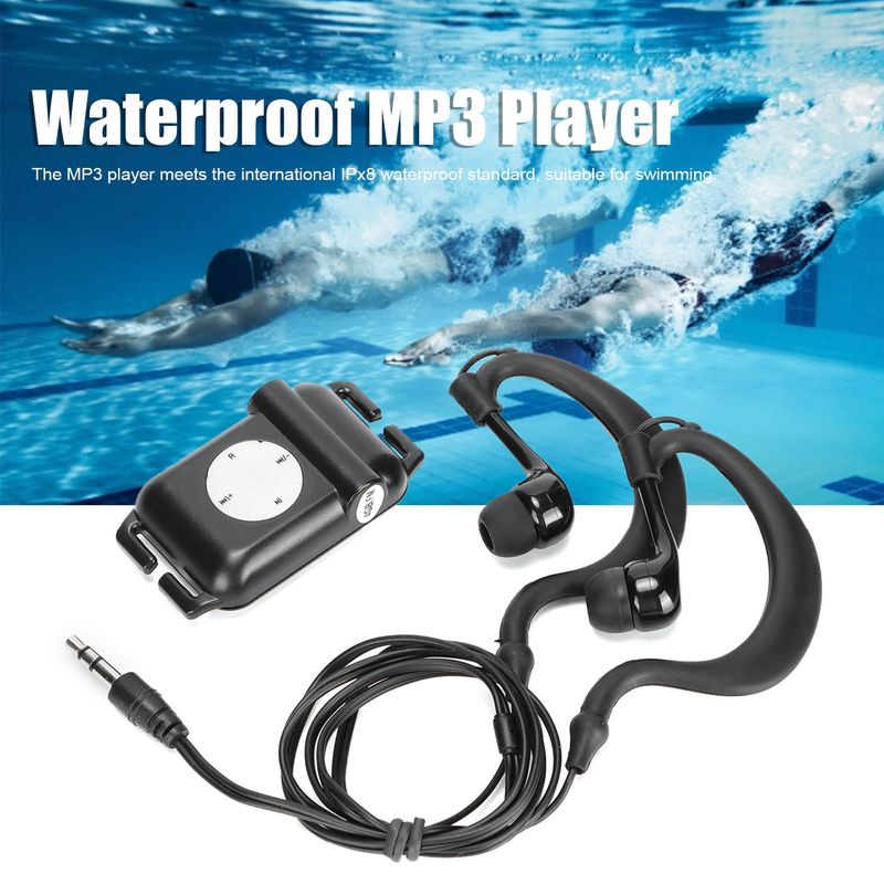 Waterproof Swimmer For Swimming Watersports MP3 Player With Headphones_voghion.com