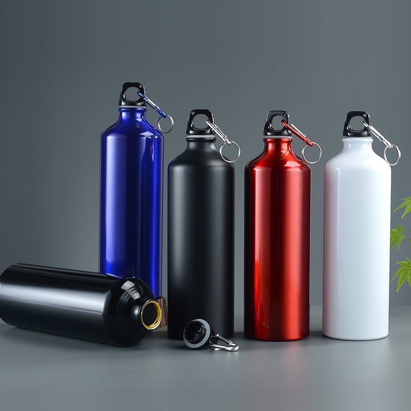 Outdoor Sports Large Capacity Portable Single Layer Aluminum Bottle For Cycling, Hiking, Gym, Printed Water Cup_voghion.com