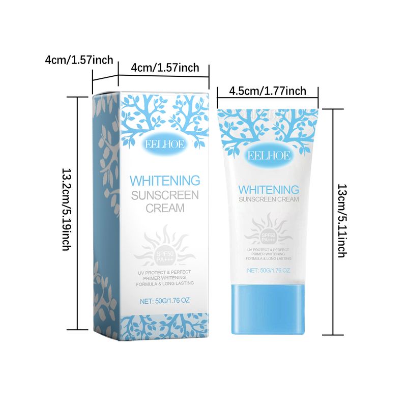 Eelhoe Nicotinamide Whitening Protective Cream, Summer Outdoor Protection Isolation Moisture Clear, Refreshing And Non-Sticky_voghion.com
