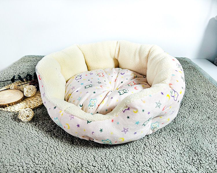 Kann als Nest für alle Jahreszeiten verwendet werden, als wärmendes Winternest, dickes Katzennest, Haustiermatte für Hunde_voghion.com