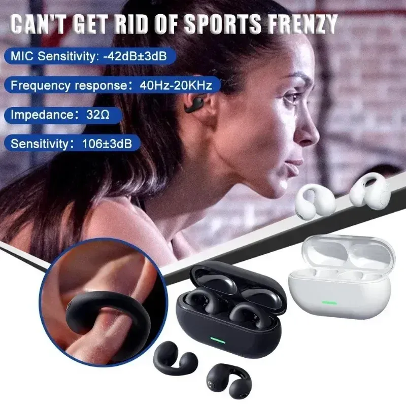 New Original T75 Bone Conduction Wireless Bluetooth 5.3 Headphones Sports Earphones HiFi Sound Quality Waterproof TWS Headset_voghion.com