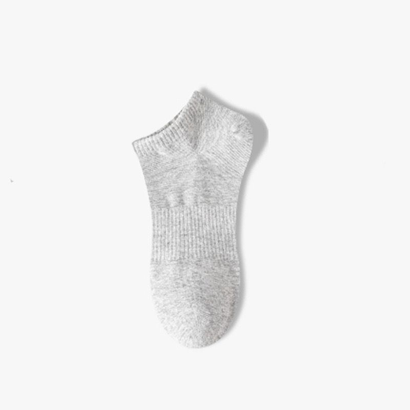 2025e Men's Odor-resistant Sweat-absorbing Spring Sports Mid-Calf Thin Solid Color Short Summer Women's Boat Socks_voghion.com