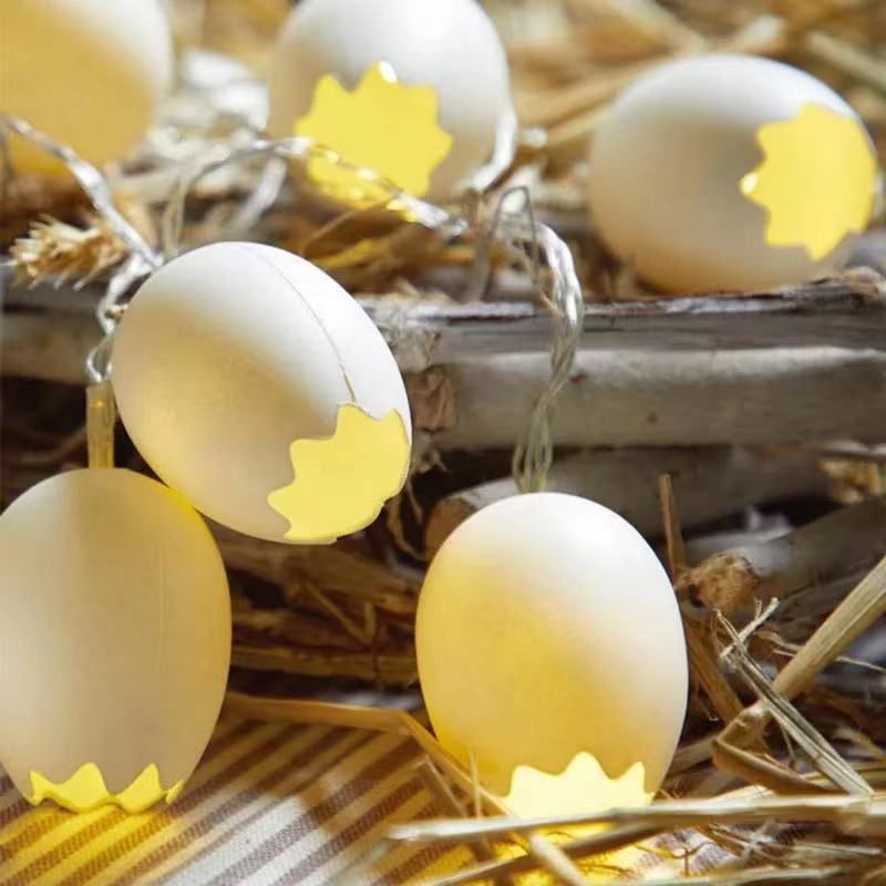Easter Cracked Egg Light String Led Egg Colored Light Flashing Light String Light Christmas Birthday Party Decoration Light_voghion.com
