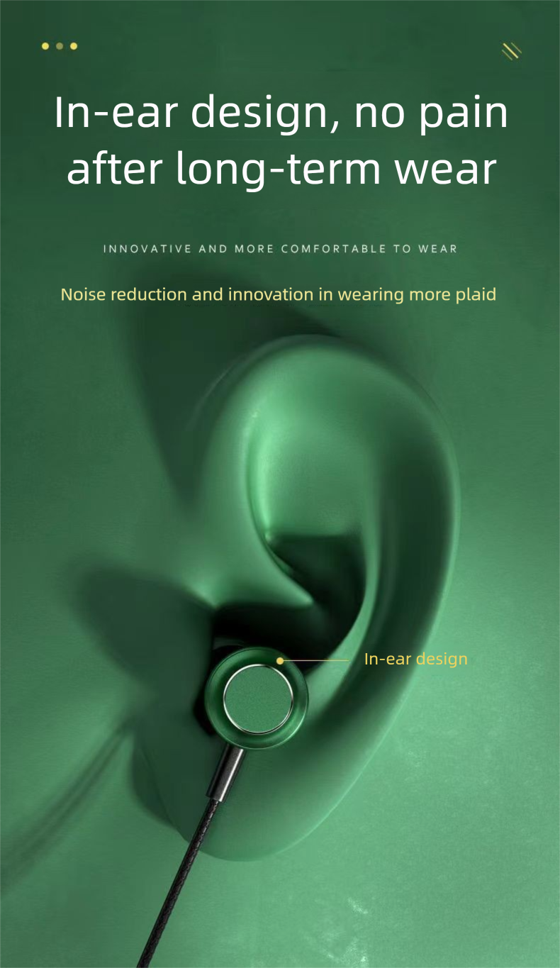 Auriculares magnéticos metálicos para juegos con cable y diseño intraaural en ángulo recto para deportes electrónicos, tipo C, teléfonos móviles, ordenadores y ruido._voghion.com