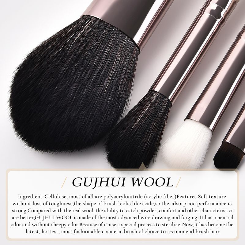 11 pezzi pennelli per trucco strumenti per trucco pennello per cipria sciolto pennello per ombretto colore pistola con borsa Yuncai set GUJHUI_voghion.com