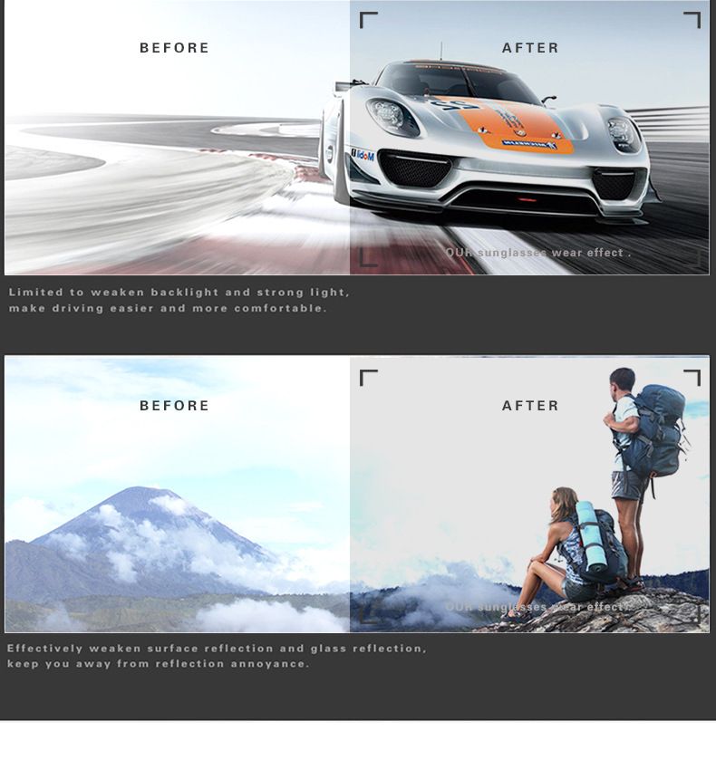 CRIXALIS Quadratische polarisierte Sonnenbrille für Männer Markendesigner Sonnenbrille Frauen Rechteck Reiseschirme Weiblich UV400_voghion.com