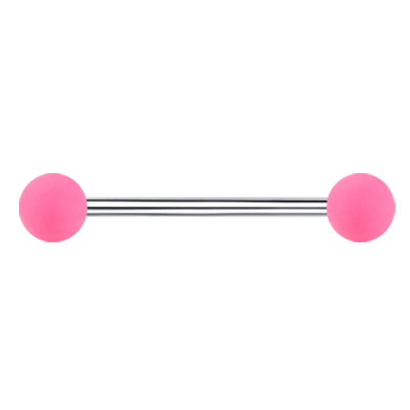 Gioielli e accessori chiodo lingua in gomma asta in titanio G23 14G pezzo flash chiodo orecchio piercing corpo umano chiodo osso orecchio lungo produttore all'ingrosso_voghion.com