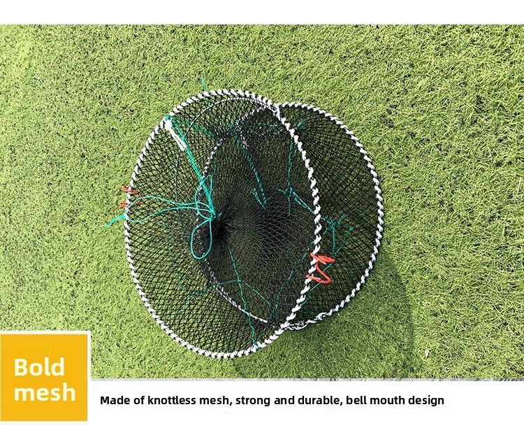 Foldable Sea Cage Lobster Crab Eel Trap Net Fishing Gear Fish Protector 100_voghion.com