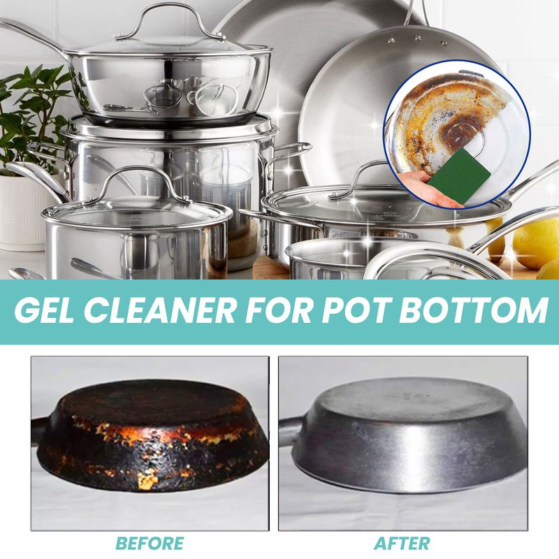 Jakehoe Gel Cleaner For Pot Bottom, Kitchen Cooktop With Cleaning Oil Stains And Rust Remover_voghion.com