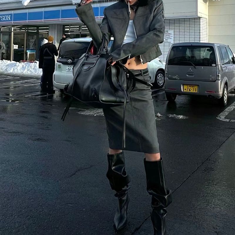 Borsa da viaggio in morbida pelle con rivetti, da viaggio ..._voghion.com