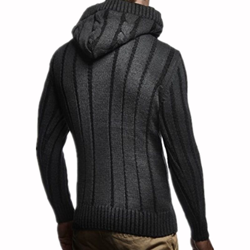 Abbigliamento uomo 2024 moda cappello con cappuccio in lana all'interno maglieria maglione uomo Fried Dough Twists all'esterno_voghion.com