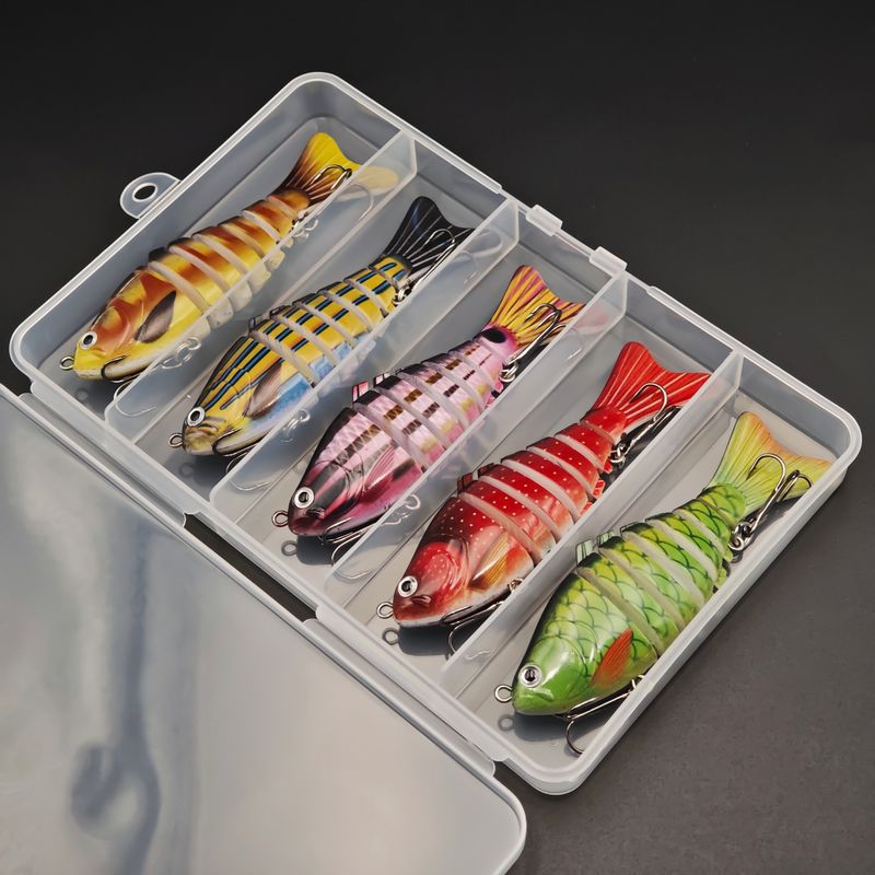 Gear Lure Bait Sinking Multi-Section Fish Set Long Casting Minnow Fishing Box Supplies_voghion.com