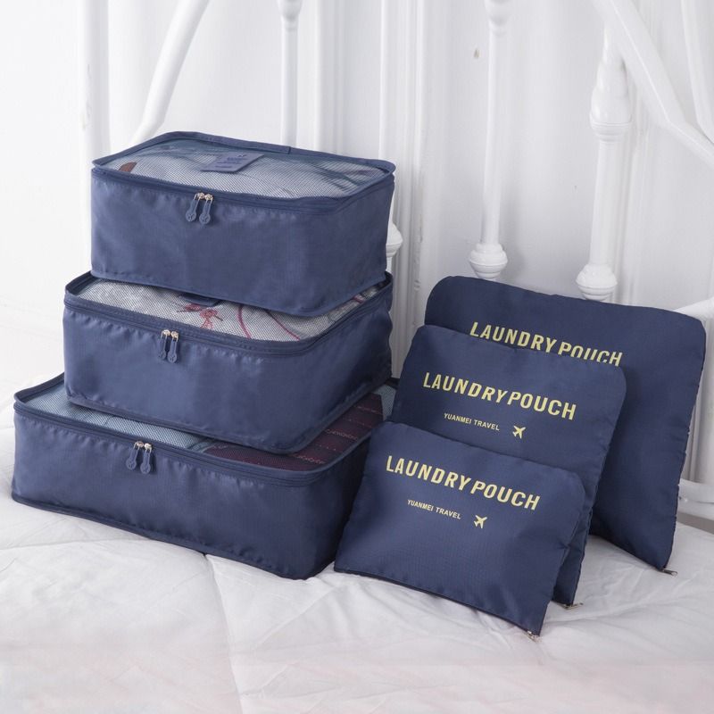 7-Piece Waterproof Travel Organizer Set - Large Capacity Packing Cubes For Clothes Shoes & Electronics (Compression Multi-Purpose Durable Foldable)_voghion.com