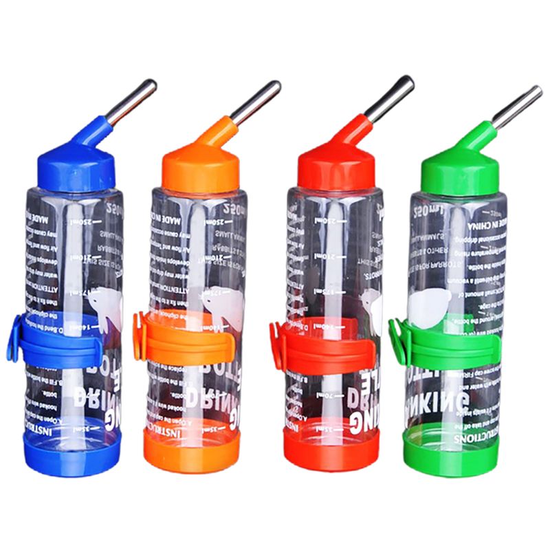 Guangying 250 ml husdjursdryck rostfritt stål automatisk vattenfontänflaska kaninhamster_voghion.com