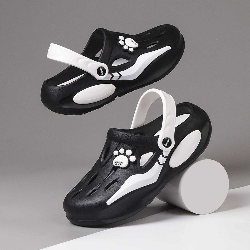 Herren Cave Summer Baotou Strandschuhe mit neuen Sandalen und Außensohle, Sportsandalen mit dicker Sohle, Halbschuhe mit doppeltem Verwendungszweck_voghion.com