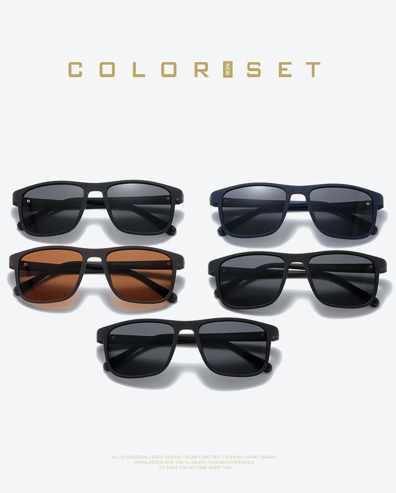 CRIXALIS Quadratische polarisierte Sonnenbrille für Männer Markendesigner Sonnenbrille Frauen Rechteck Reiseschirme Weiblich UV400_voghion.com