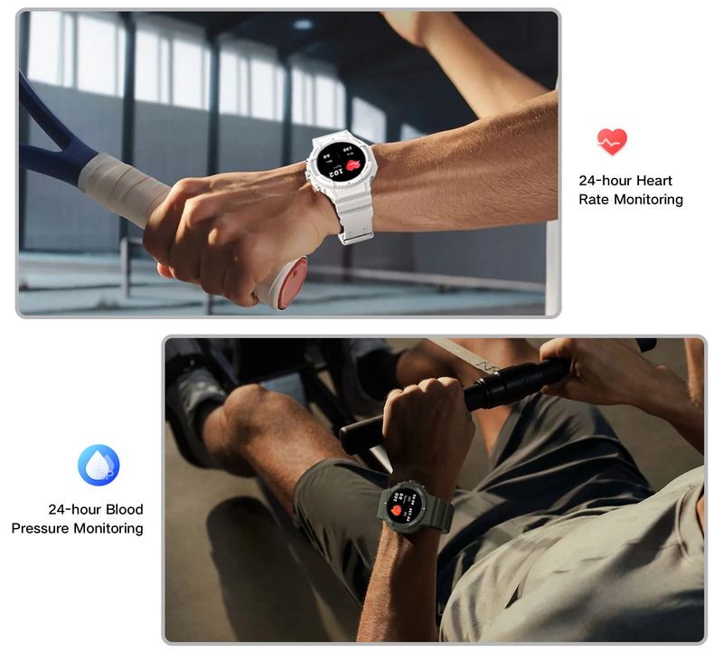 Kalp Atış Hızı Monitörü, Kan Basıncı Takibi, Uyku Analizi, Bluetooth Arama, 30 Metre Su Geçirmezlik, Dokunmatik Ekran ve Fitness Takip Özellikli Erkek Akıllı Saati_voghion.com