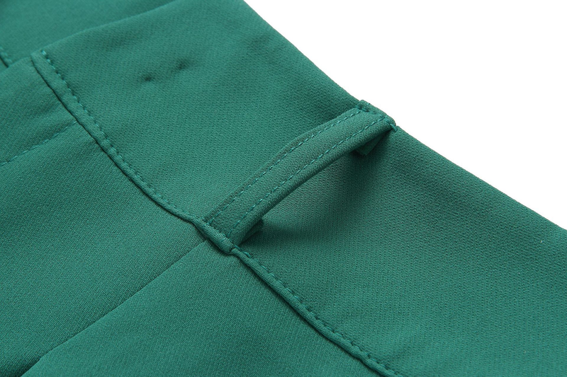 Freizeithose mit hoher Taille, Slim-Fit-Anzughose, Damenhose, Herbst-Berufshose_voghion.com
