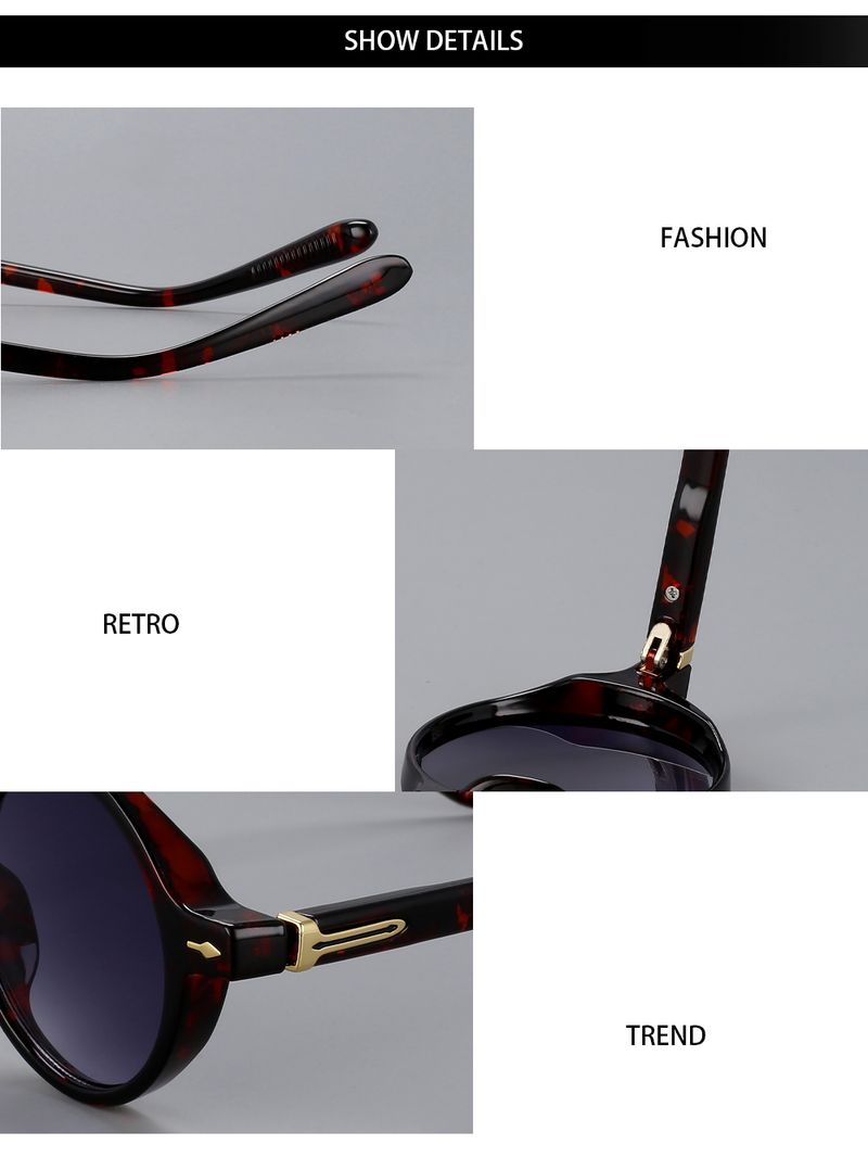 56679 Women Brand Design Retro Sunglasses Fashion Gradient Color Small Size Round Outdoors Sunshade Mirror Uv400_voghion.com