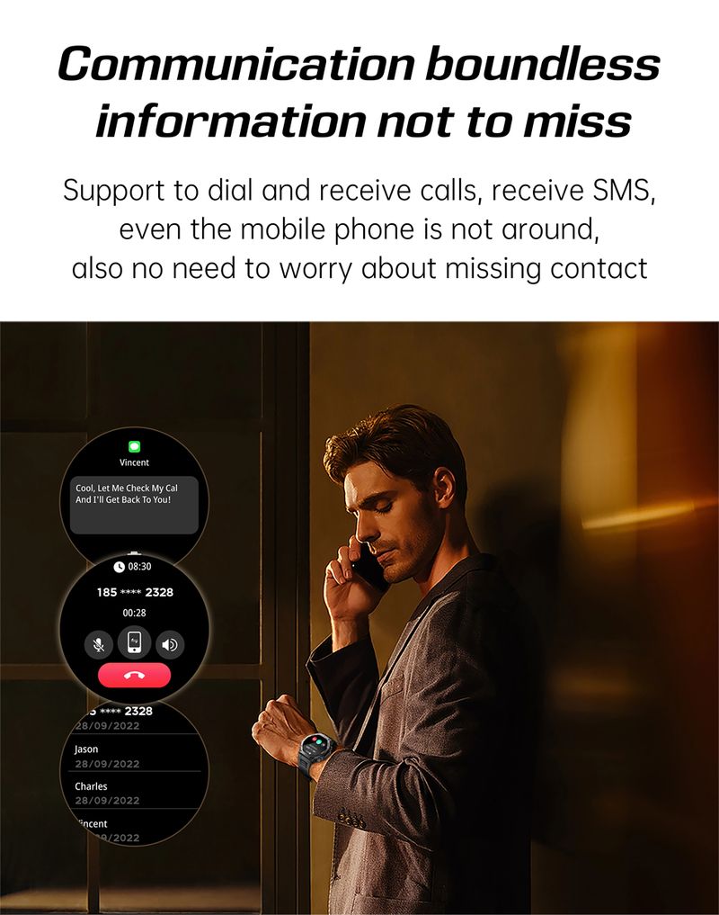 Orologio intelligente robusto per sport all'aria aperta KT85, display HD AMOLED da 1,43", batteria a lunga durata da 525 mAh, monitoraggio del fitness, calorie e distanza._voghion.com