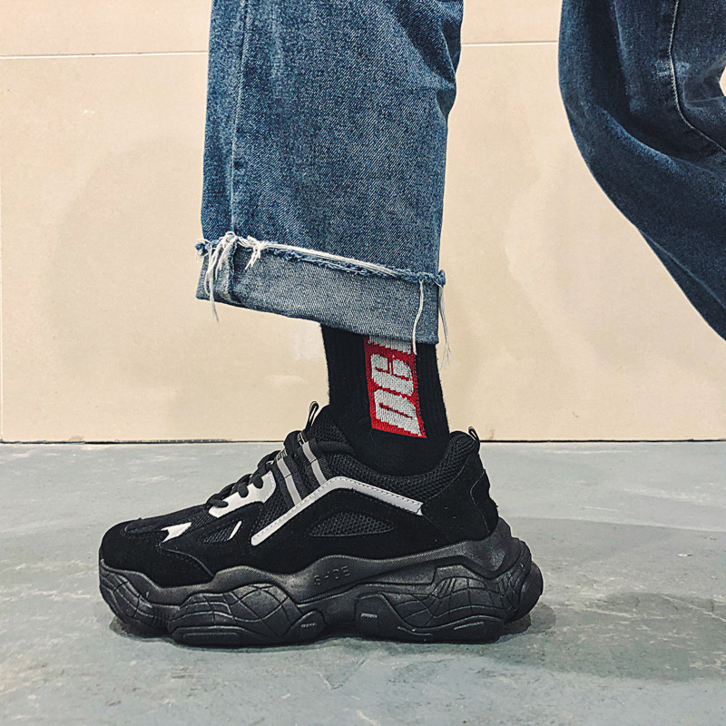 Scarpe casual da uomo per studenti, stile coreano, primavera e autunno 2025, con sneakers riflettenti ING Trend e papà_voghion.com