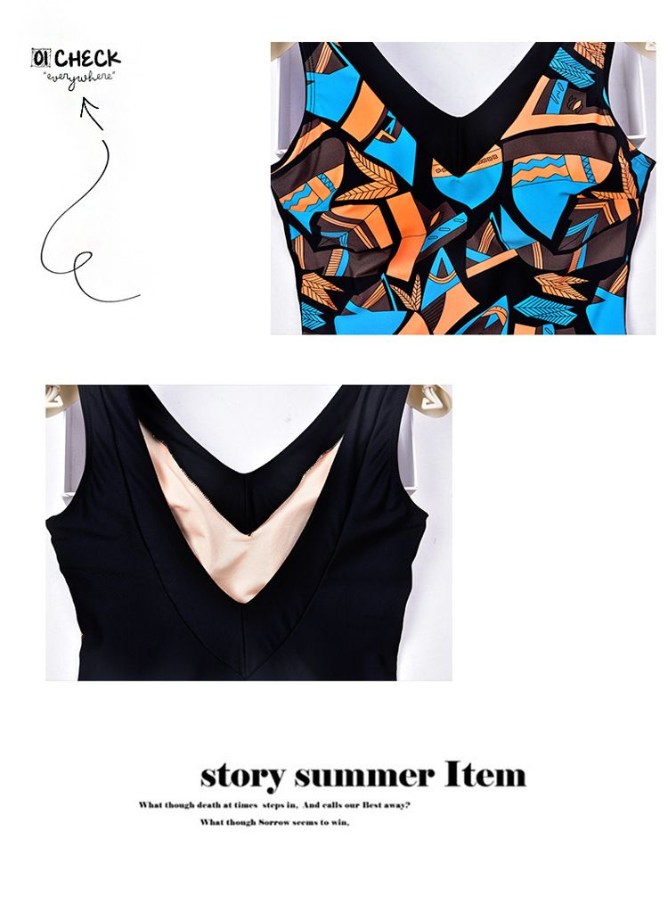 Waler New One-Piece For Women, Conservaive Boxer Syle, Tummy Covering, Slimming, Plus Size, Spors Ho Spring_voghion.com