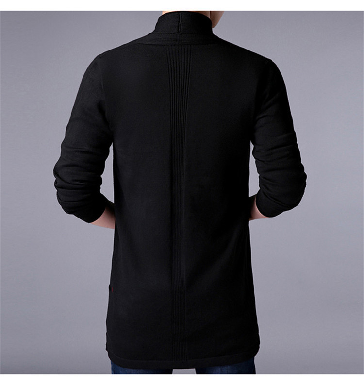 Lange Strickjacke für Herren – Übergroßer Taschenpullover | Minimalistischer Mantel für alle Jahreszeiten_voghion.com