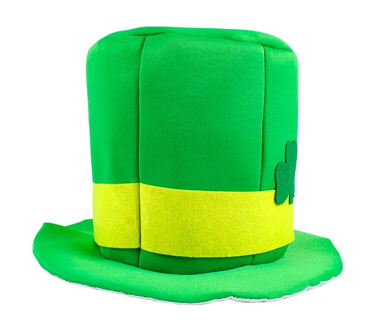 Cappello irlandese di San Patrizio con barba a trifoglio, cappello a cilindro per festa di Carnevale, spettacolo Topper_voghion.com