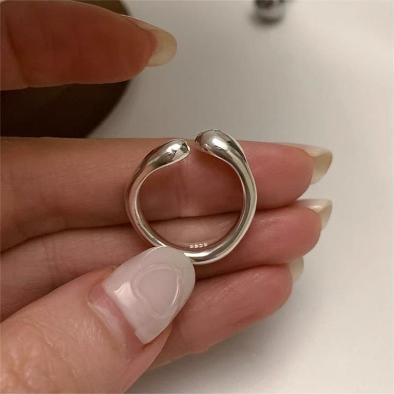 Punk Sier Color Copper Stars Open Rings for Men Fashion Jewelry Gift Hip Hop Vintage Ring_voghion.com
