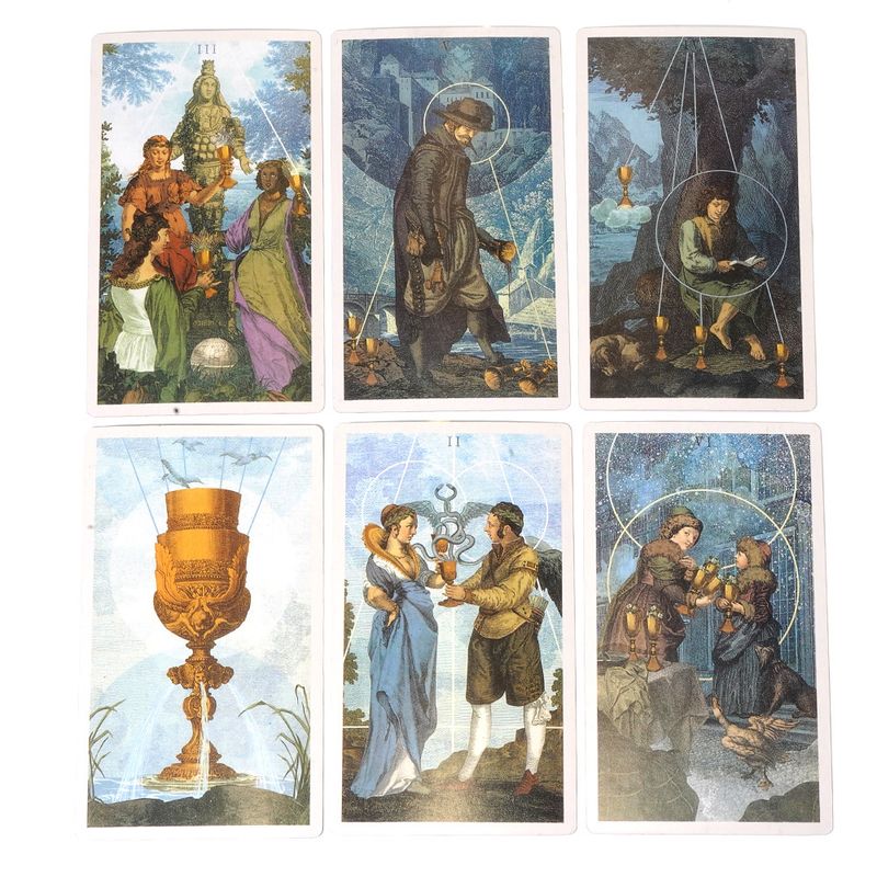 Terra Volatile English Wysokiej Jakości Srebrne Pudełko Prezentowe Twarda Oprawa Laserowa Złocona Tarot Karty_voghion.com