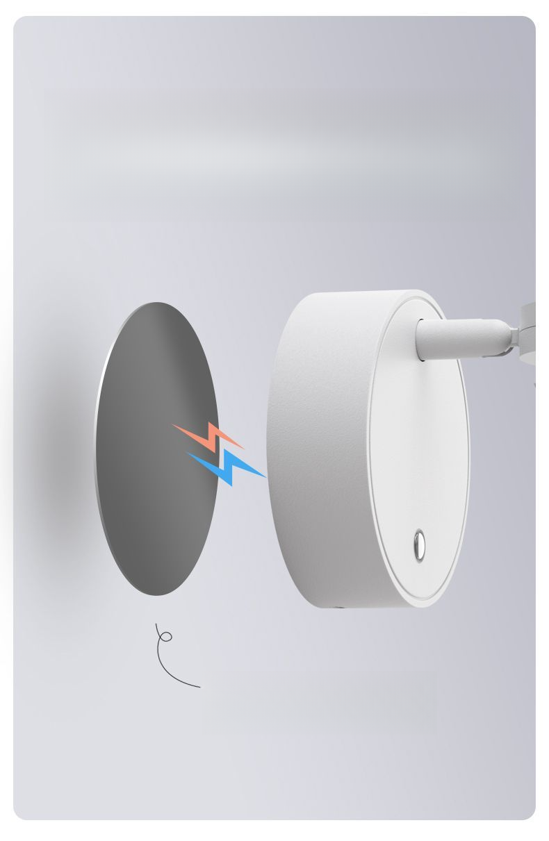 Lampe LED murale magnétique à chargement par le sol, veilleuse mobile, éclairage d'ambiance, petit projecteur de colline_voghion.com
