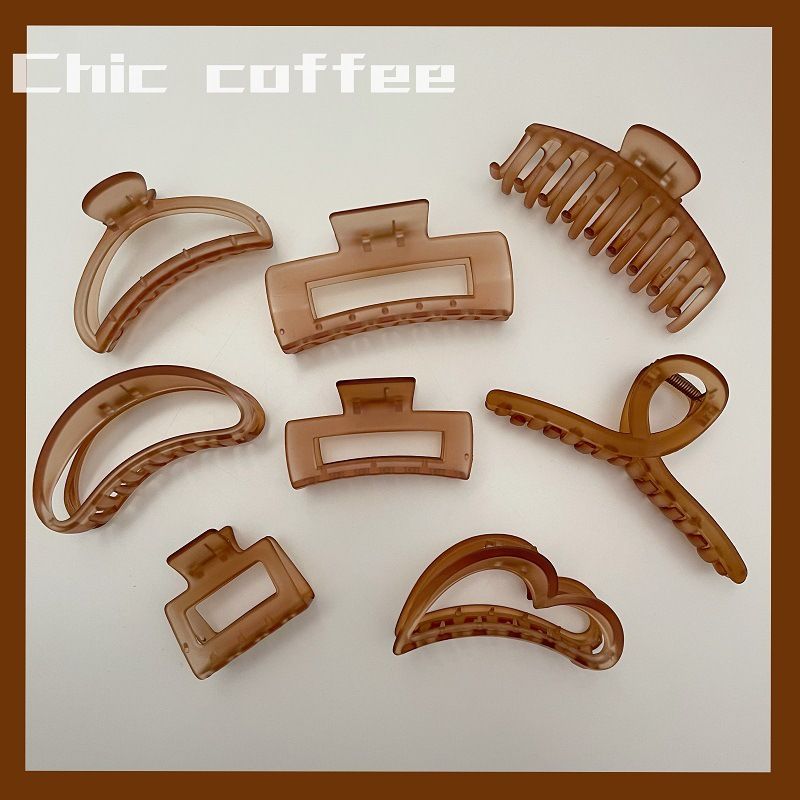 Pince à cheveux en forme de disque pour cheveux de couleur curry, accessoire de coiffure pour célébrités d'Internet coréennes, pince à cheveux en forme de requin, pince à frange, arrière de la tête pour femmes, automne_voghion.com