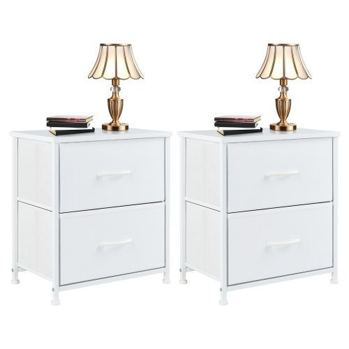 Living Room Cabinet Layers Set Of 2 Fabric Drawers Beside Nightstand Table Closet Chest Clothes Display Cabinet Of Furniture_voghion.com