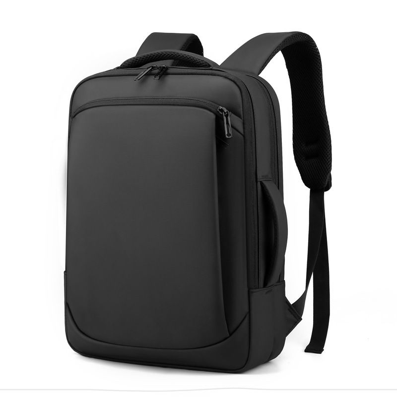 15.6inch Laptop Bag USB Interface Water-Resistant Fabric Business Men's Backpack_voghion.com