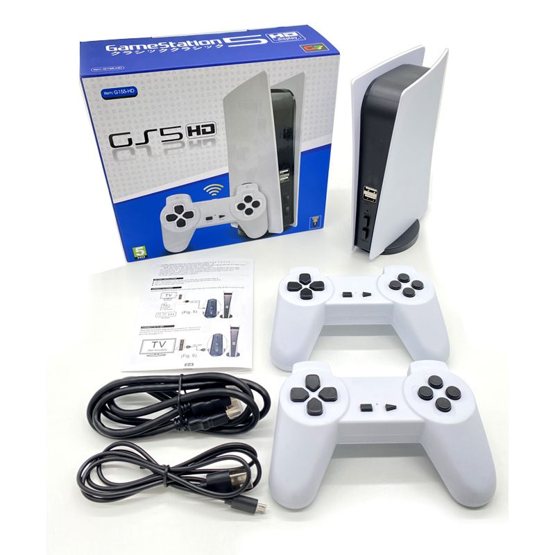 G155HD Mini TV igraća konzola HD P5 Nostalgična crveno-bijela igraća konzola FC, izgrađena 2000 igara_voghion.com