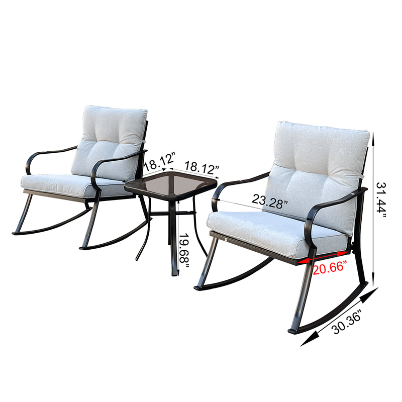 ROCKER SET CHAIR AND TEAPOY OFF-WHITE_voghion.com