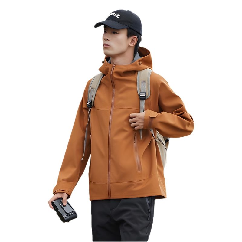 Giacca softshell senza cuciture completamente termosaldata per uomo e donna, stile montagna, impermeabile, antivento, calda, da escursionismo all'aperto_voghion.com
