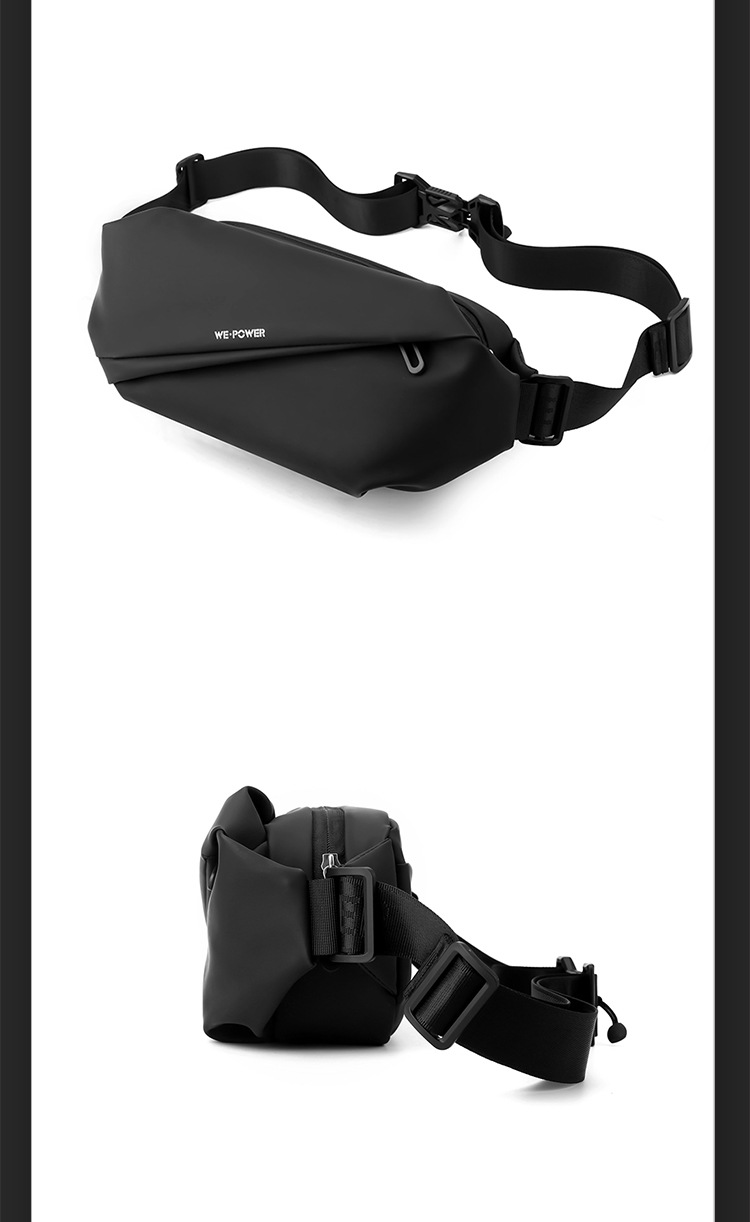 Wepower uusi trendi miesten rintalaukku muoti roisketiivis olkalaukku magneettisolki vyölaukku_voghion.com